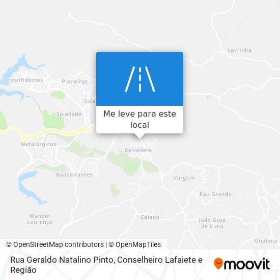 Rua Geraldo Natalino Pinto mapa