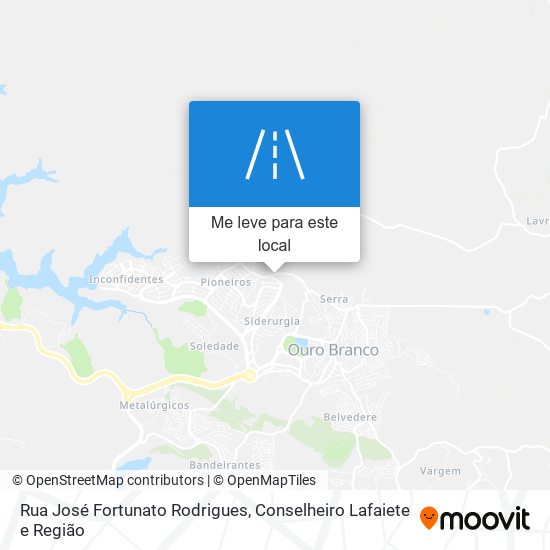 Rua José Fortunato Rodrigues mapa