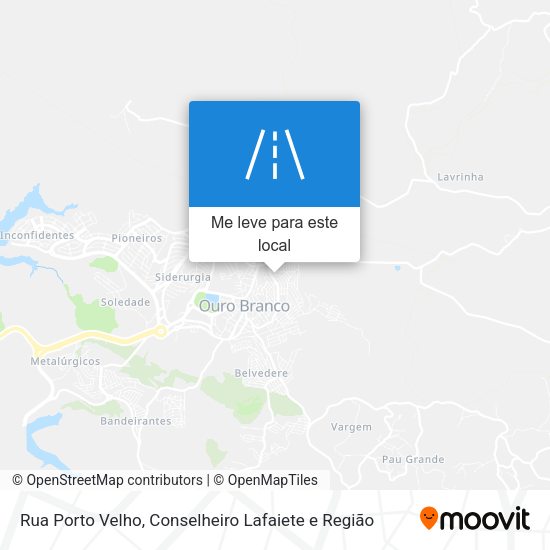 Rua Porto Velho mapa