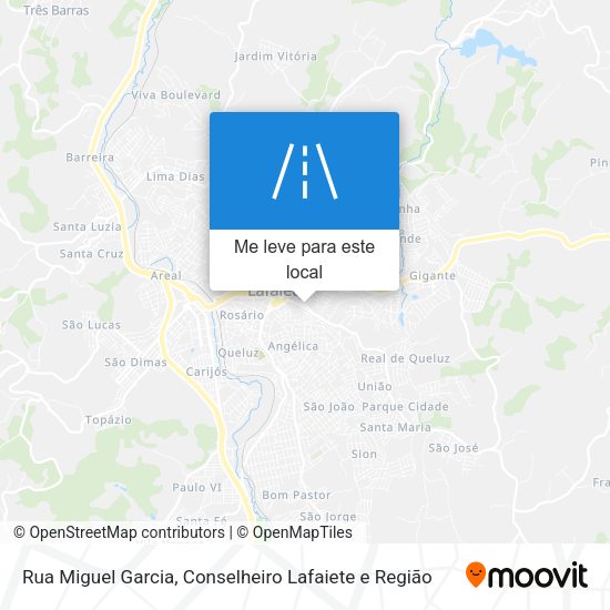 Rua Miguel Garcia mapa