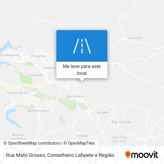Rua Mato Grosso mapa