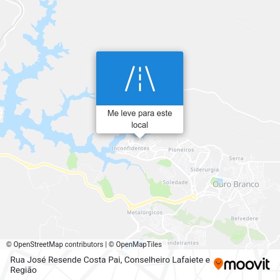 Rua José Resende Costa Pai mapa