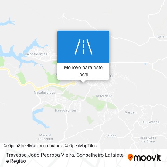 Travessa João Pedrosa Vieira mapa
