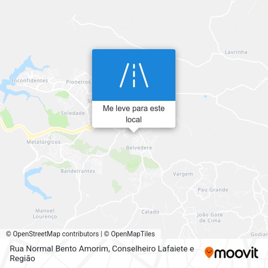 Rua Normal Bento Amorim mapa