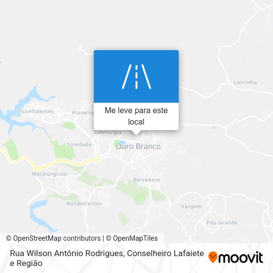 Rua Wilson Antônio Rodrigues mapa