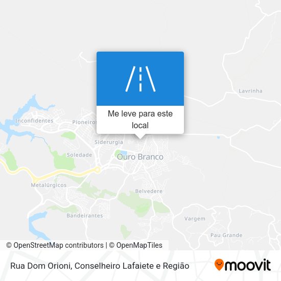 Rua Dom Orioni mapa