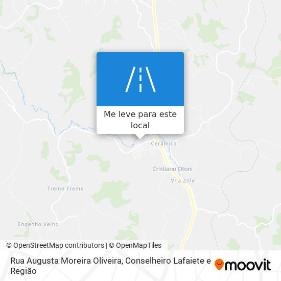 Rua Augusta Moreira Oliveira mapa