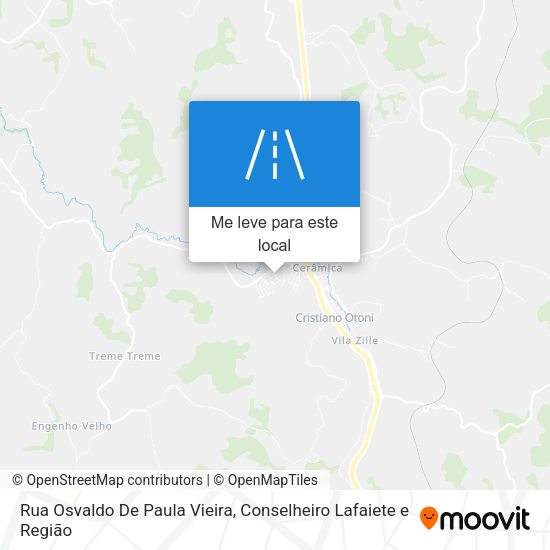 Rua Osvaldo De Paula Vieira mapa