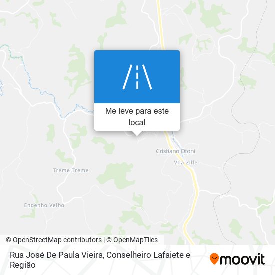 Rua José De Paula Vieira mapa