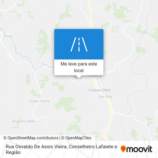 Rua Osvaldo De Assis Vieira mapa