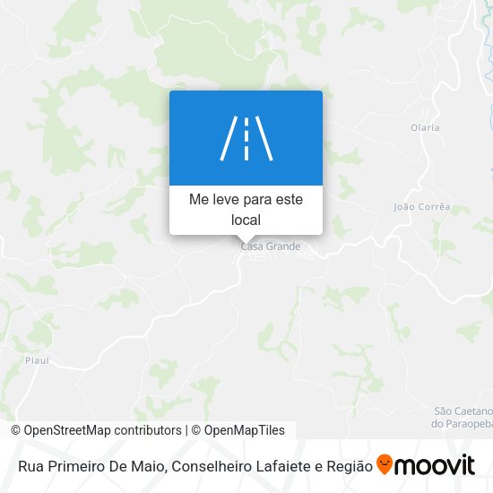 Rua Primeiro De Maio mapa