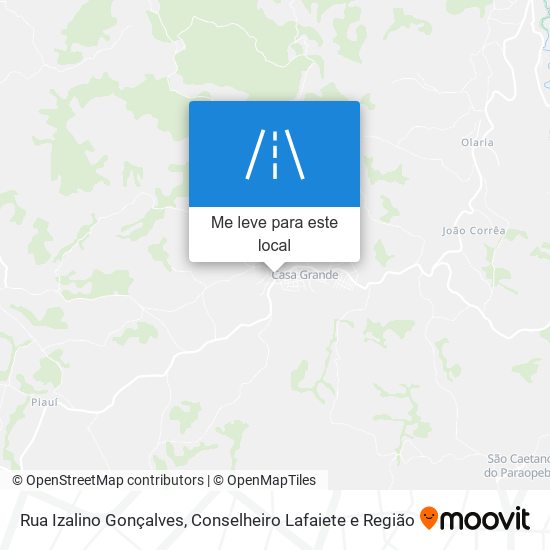 Rua Izalino Gonçalves mapa