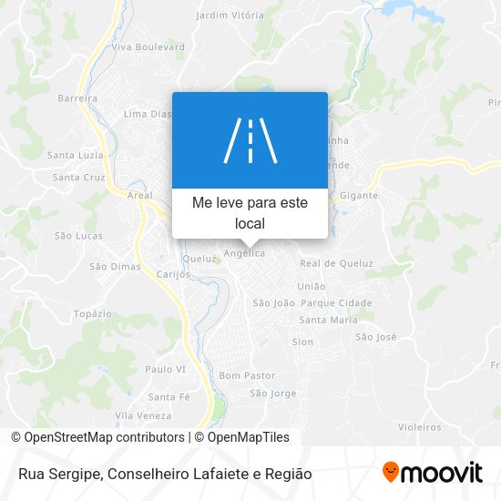 Rua Sergipe mapa
