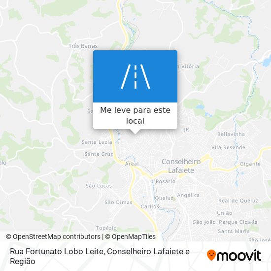 Rua Fortunato Lobo Leite mapa