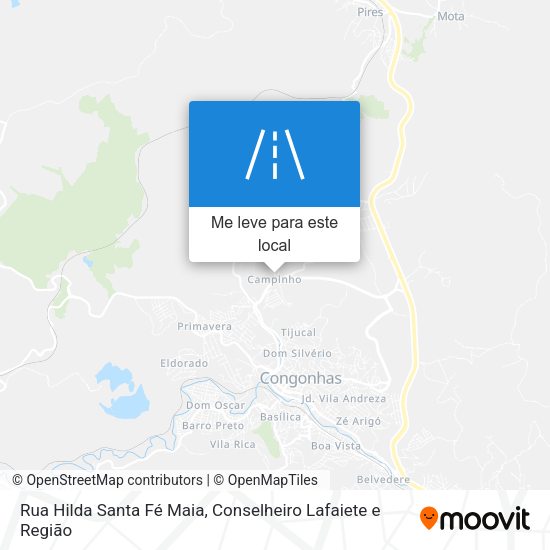 Rua Hilda Santa Fé Maia mapa