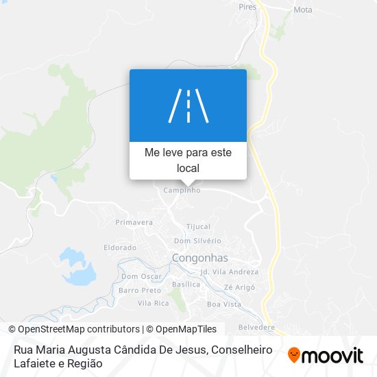Rua Maria Augusta Cândida De Jesus mapa