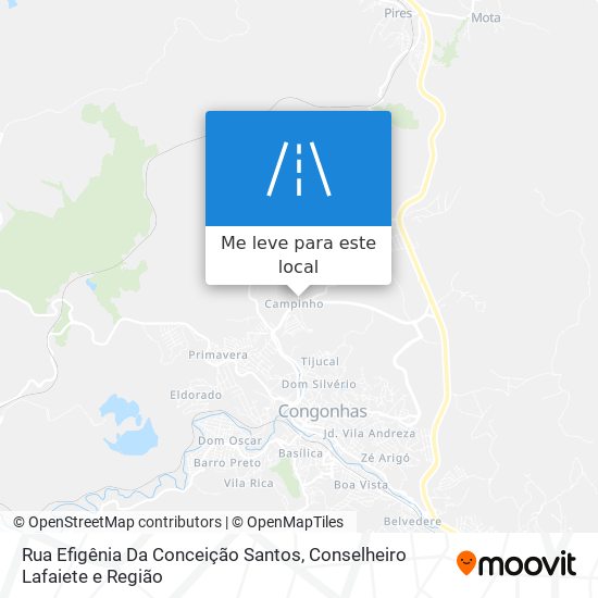 Rua Efigênia Da Conceição Santos mapa