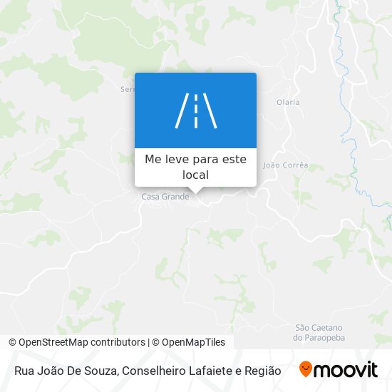 Rua João De Souza mapa