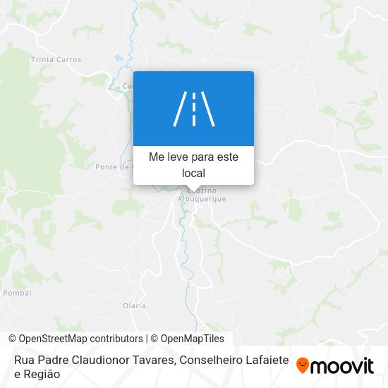 Rua Padre Claudionor Tavares mapa
