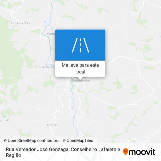 Rua Vereador José Gonzaga mapa