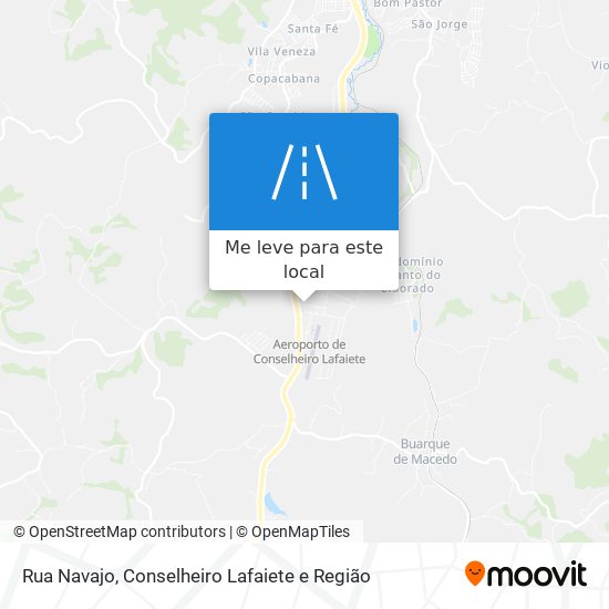 Rua Navajo mapa