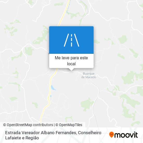 Estrada Vereador Albano Fernandes mapa