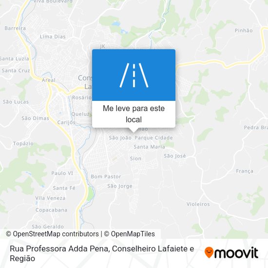 Rua Professora Adda Pena mapa