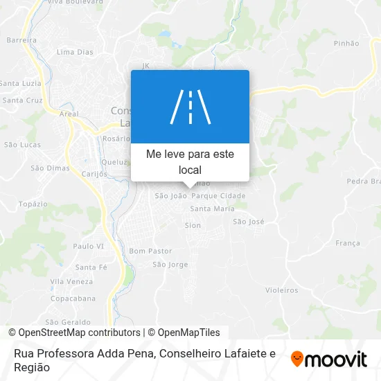 Rua Professora Adda Pena mapa