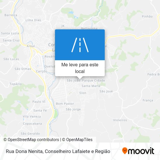 Rua Dona Nenita mapa