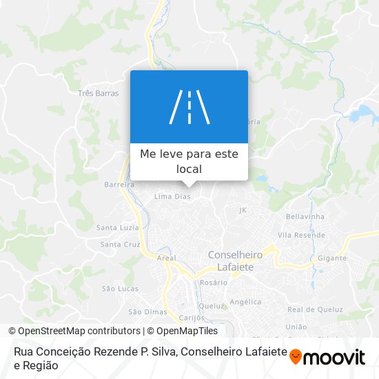 Rua Conceição Rezende P. Silva mapa