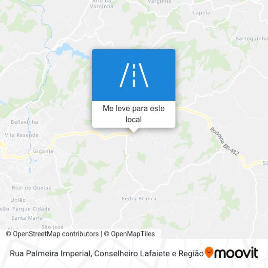 Rua Palmeira Imperial mapa