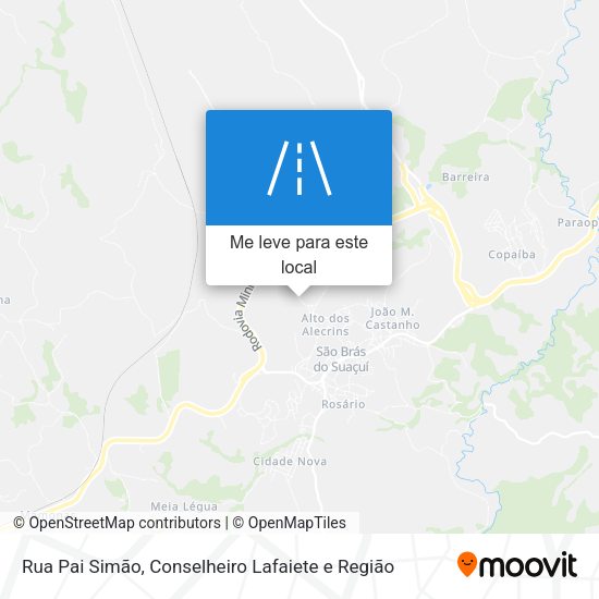 Rua Pai Simão mapa