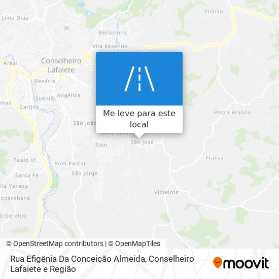 Rua Efigênia Da Conceição Almeida mapa