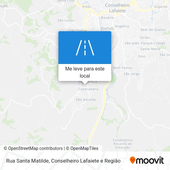 Rua Santa Matilde mapa