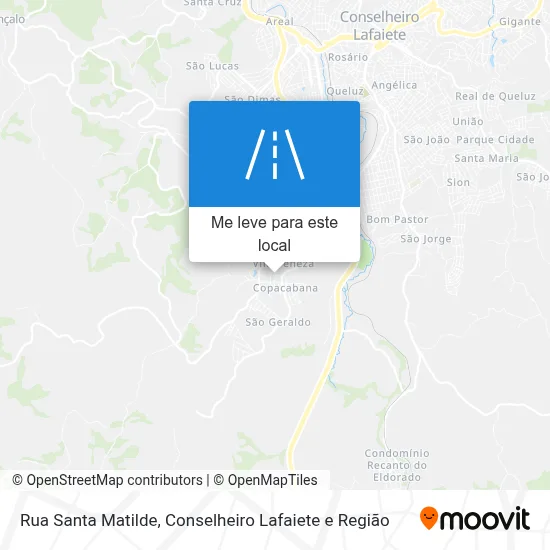 Rua Santa Matilde mapa