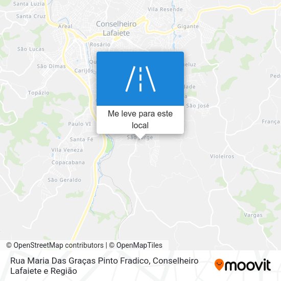Rua Maria Das Graças Pinto Fradico mapa