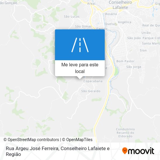 Rua Argeu José Ferreira mapa