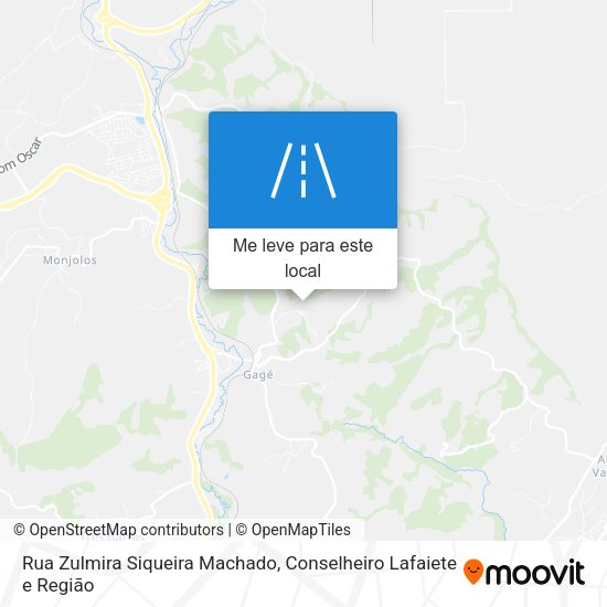 Rua Zulmira Siqueira Machado mapa