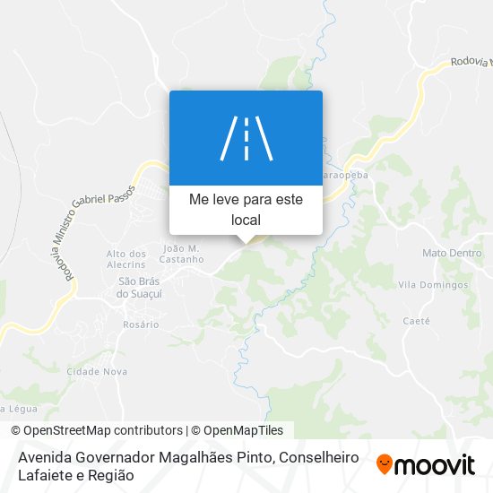 Avenida Governador Magalhães Pinto mapa