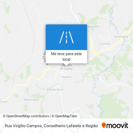 Rua Virgílio Campos mapa