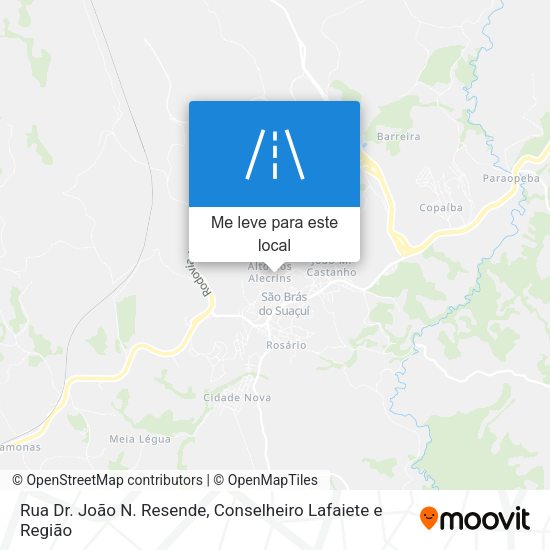Rua Dr. João N. Resende mapa