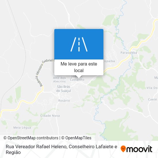 Rua Vereador Rafael Heleno mapa