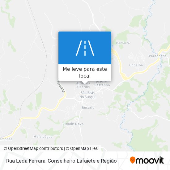 Rua Leda Ferrara mapa