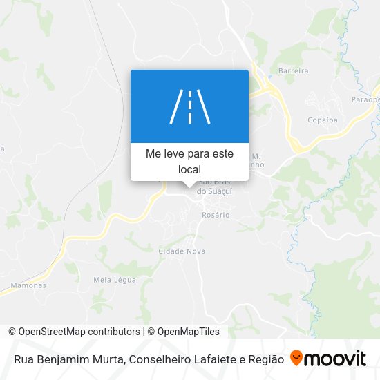 Rua Benjamim Murta mapa