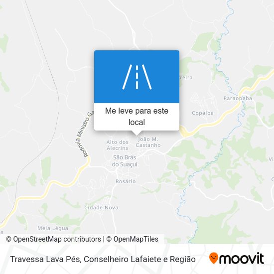 Travessa Lava Pés mapa