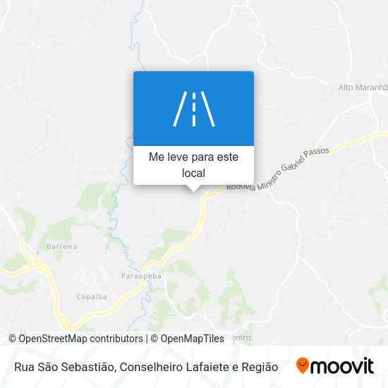 Rua São Sebastião mapa