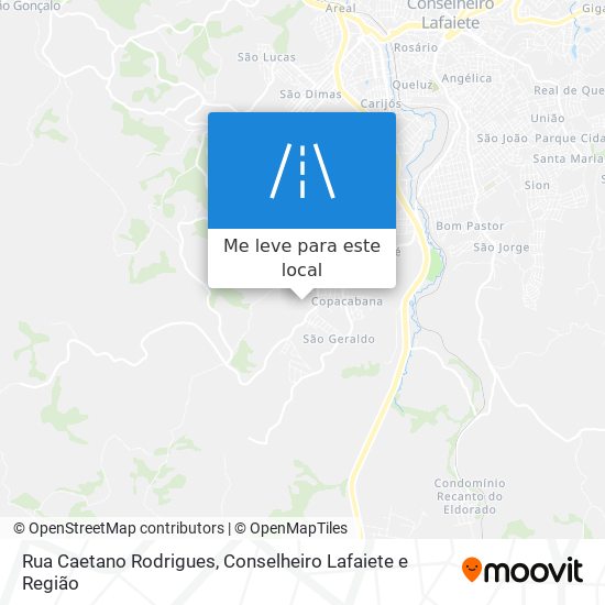 Rua Caetano Rodrigues mapa