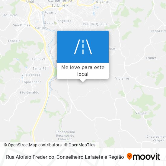 Rua Aloísio Frederico mapa