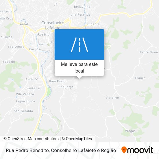Rua Pedro Benedito mapa