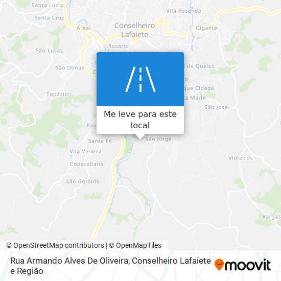 Rua Armando Alves De Oliveira mapa